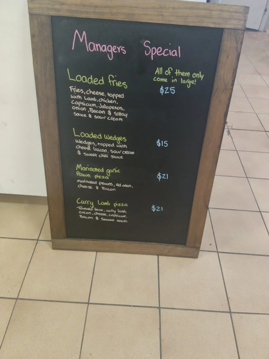 Menu, Mr Pizza Traralgon