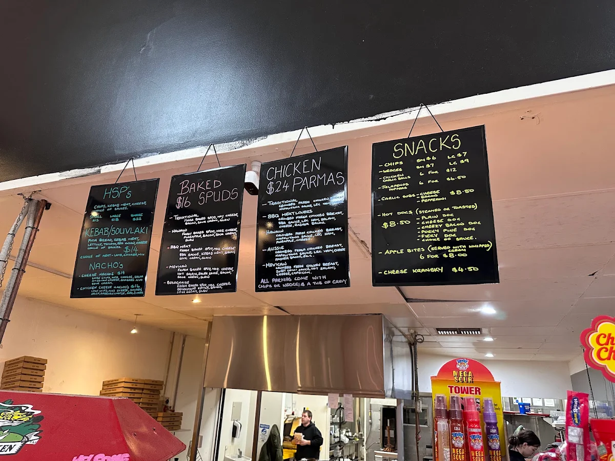 Menu, Mr Pizza Traralgon