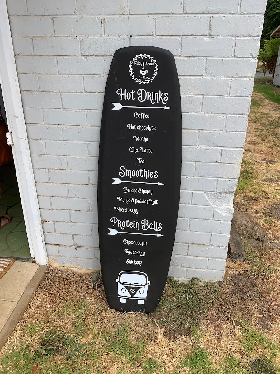 Menu, Ruby's Brew