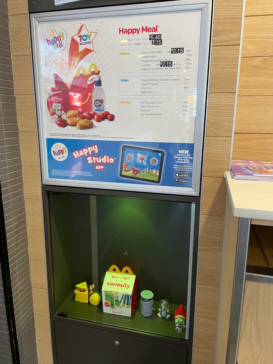 Menu, McDonald's Maroubra