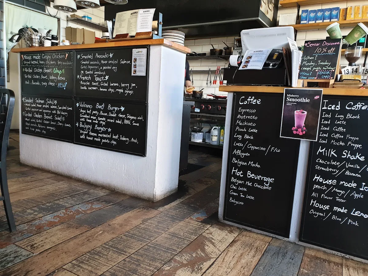 Menu, Blackwall Cafe