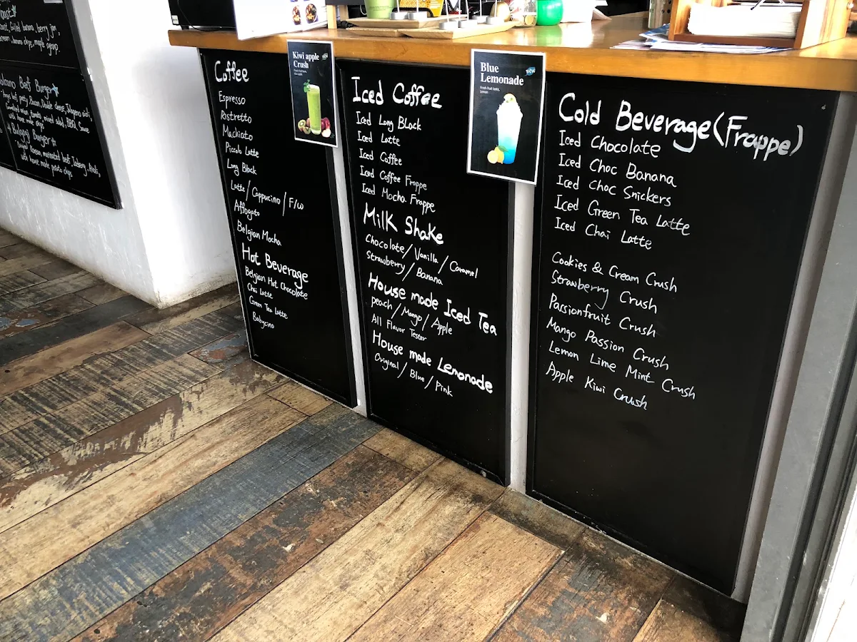 Menu, Blackwall Cafe