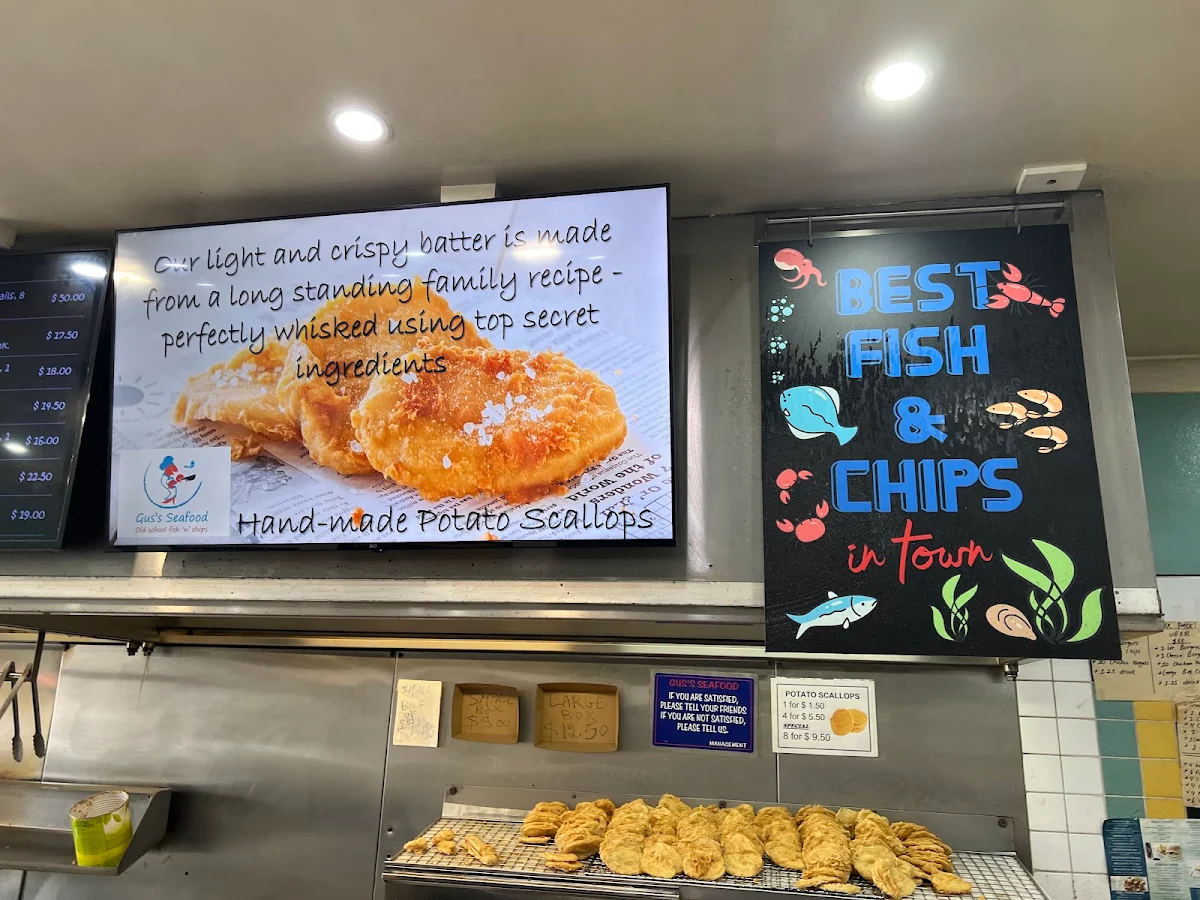 Menu, Gus's Seafood