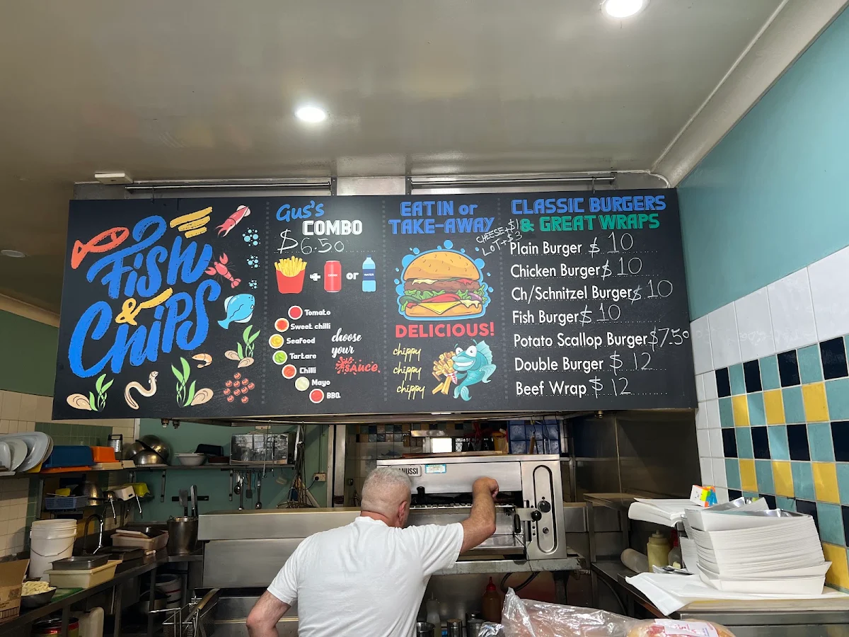Menu, Gus's Seafood