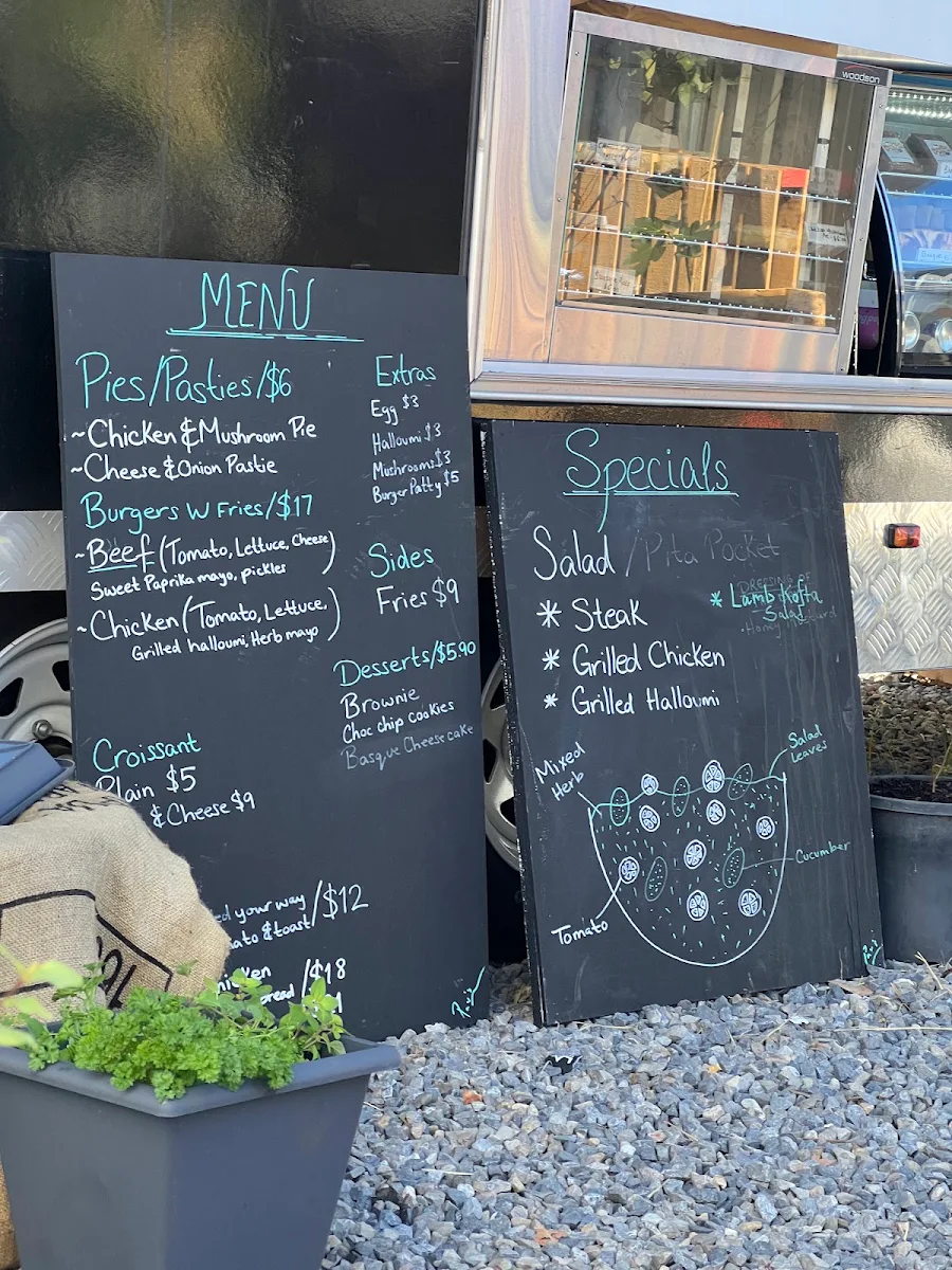 Menu, Pav’s Cafe