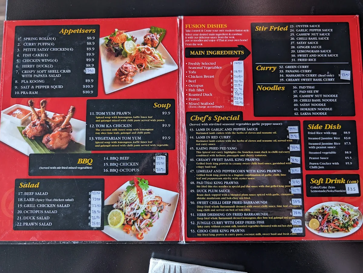 Menu, @Thai