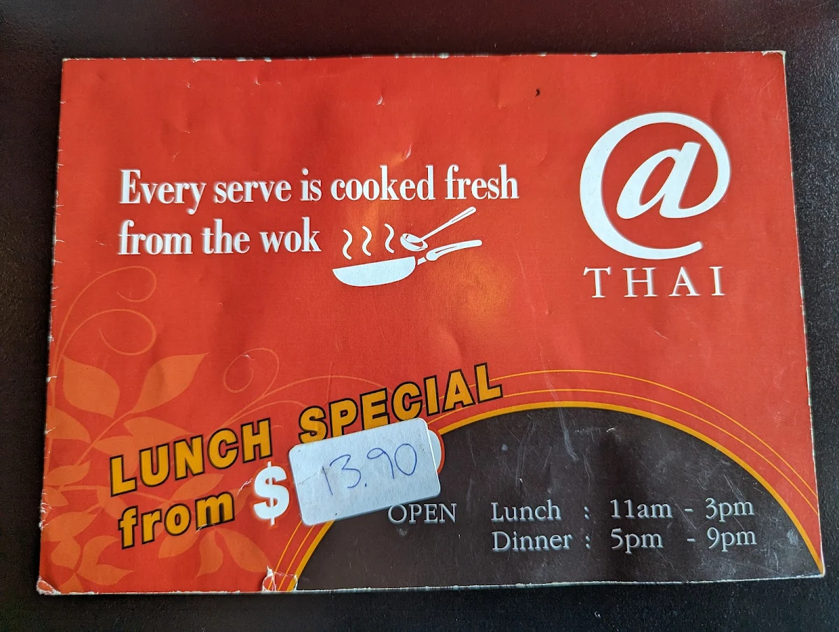 Menu, @Thai