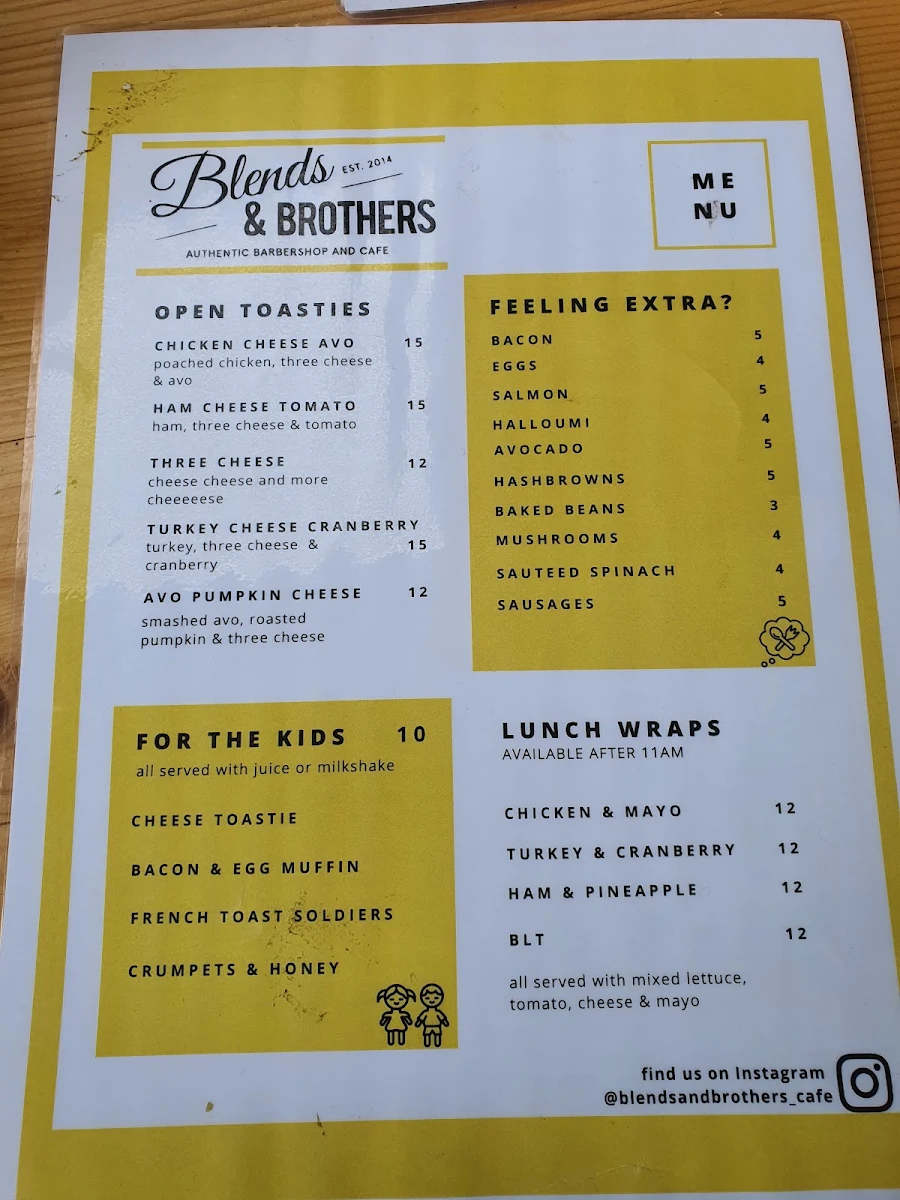 Menu, Jaimy's Cafe Rouse Hill