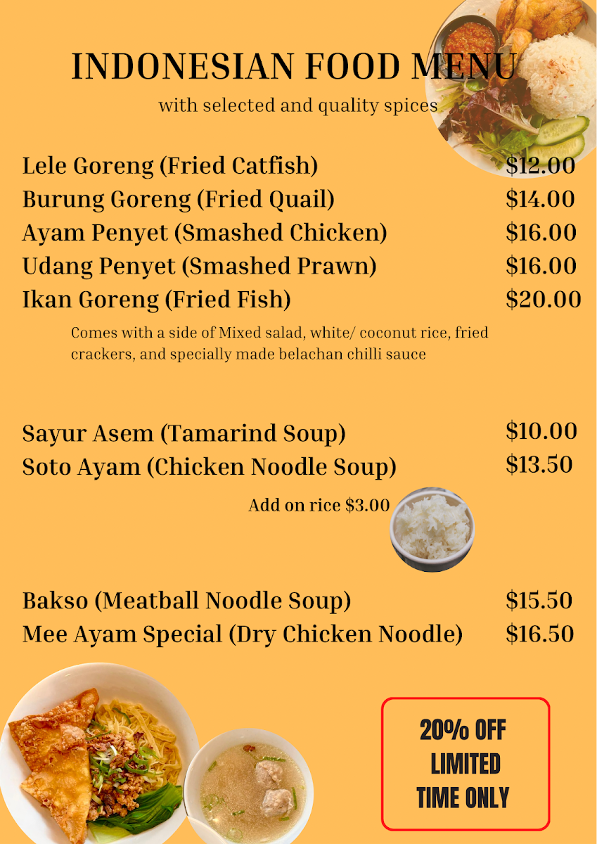 Menu, Knox Gateway Cafe