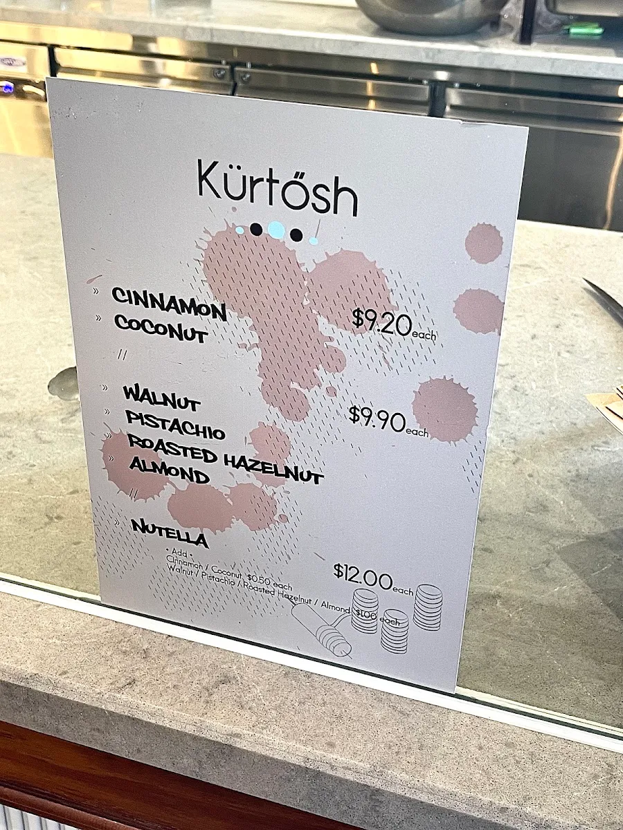 Menu, Kürtősh - Randwick