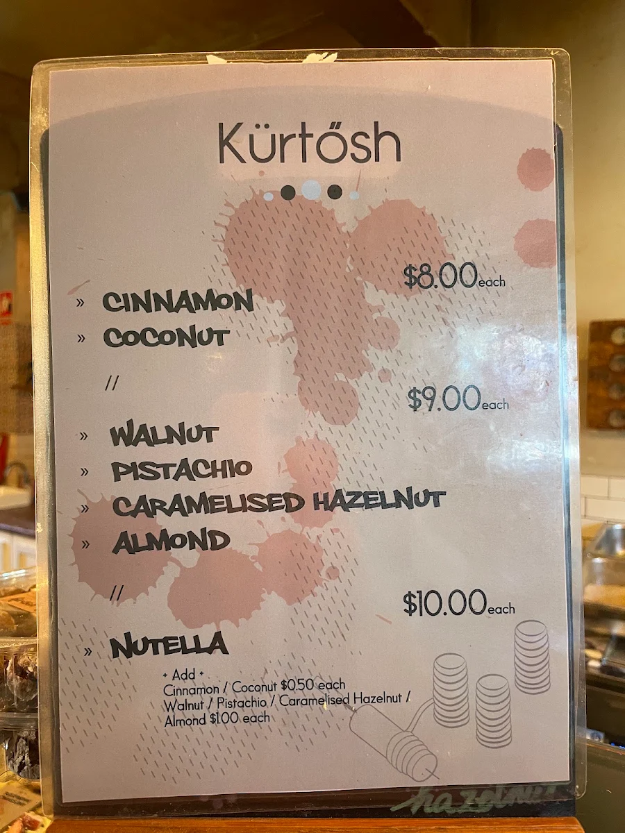 Menu, Kürtősh - Randwick