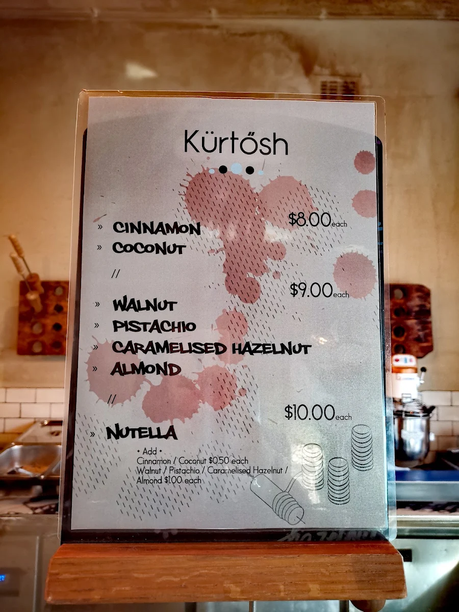 Menu, Kürtősh - Randwick