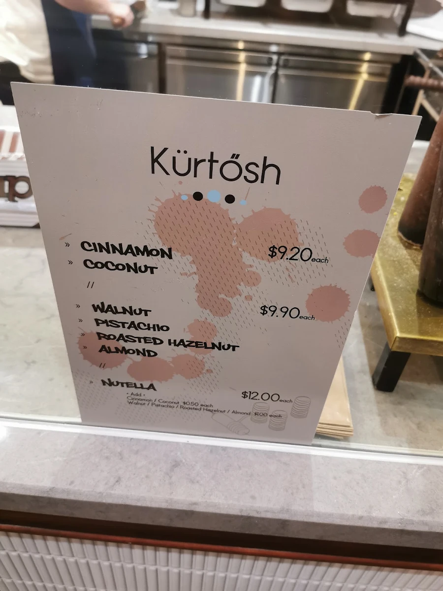 Menu, Kürtősh - Randwick