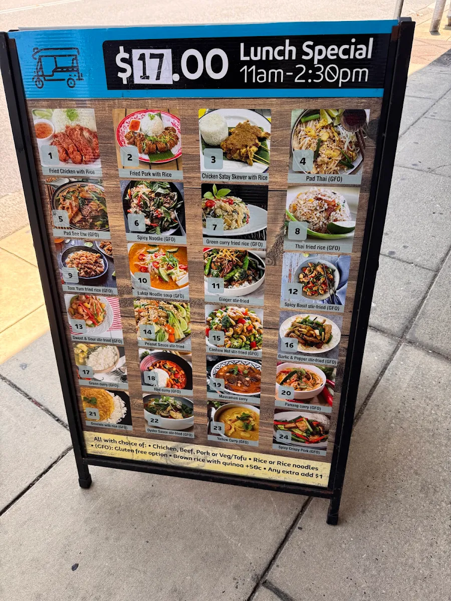 Menu, Bangkok on King