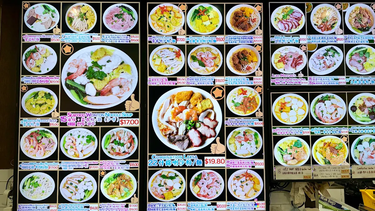 Menu, Happy Chef Noodle Restaurant