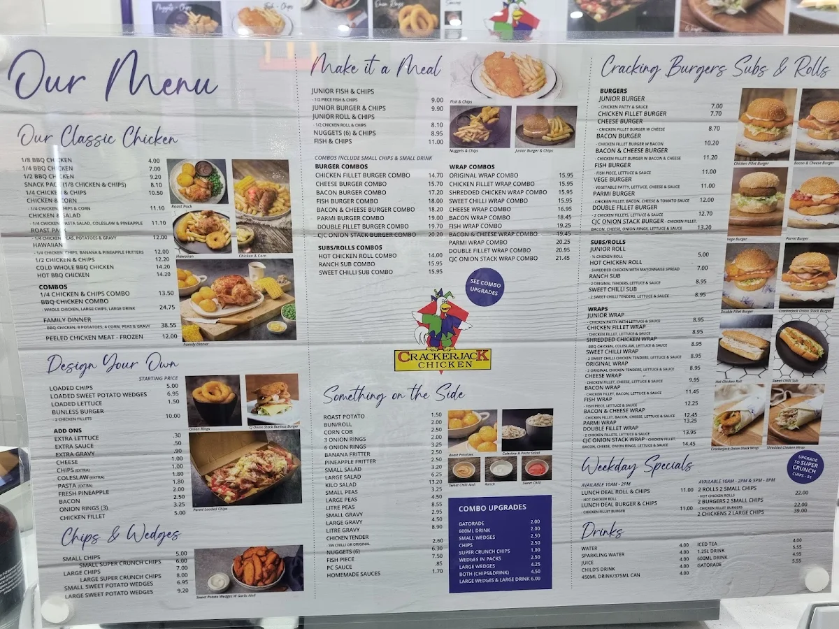 Menu, Crackerjack Chicken
