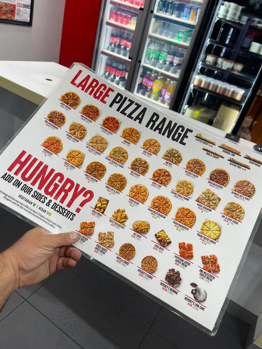 Menu, Pizza Hut Beenleigh