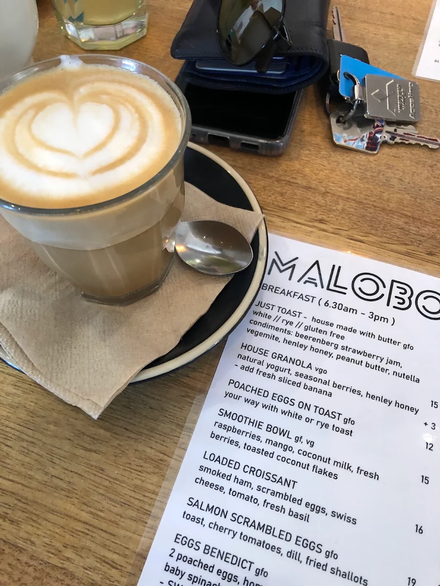 Menu, MALOBO Bakery & Terrace Bar