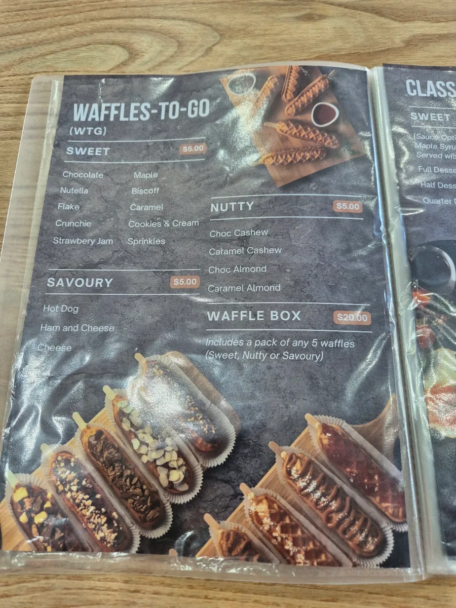Menu, Fusionlicious Cafe