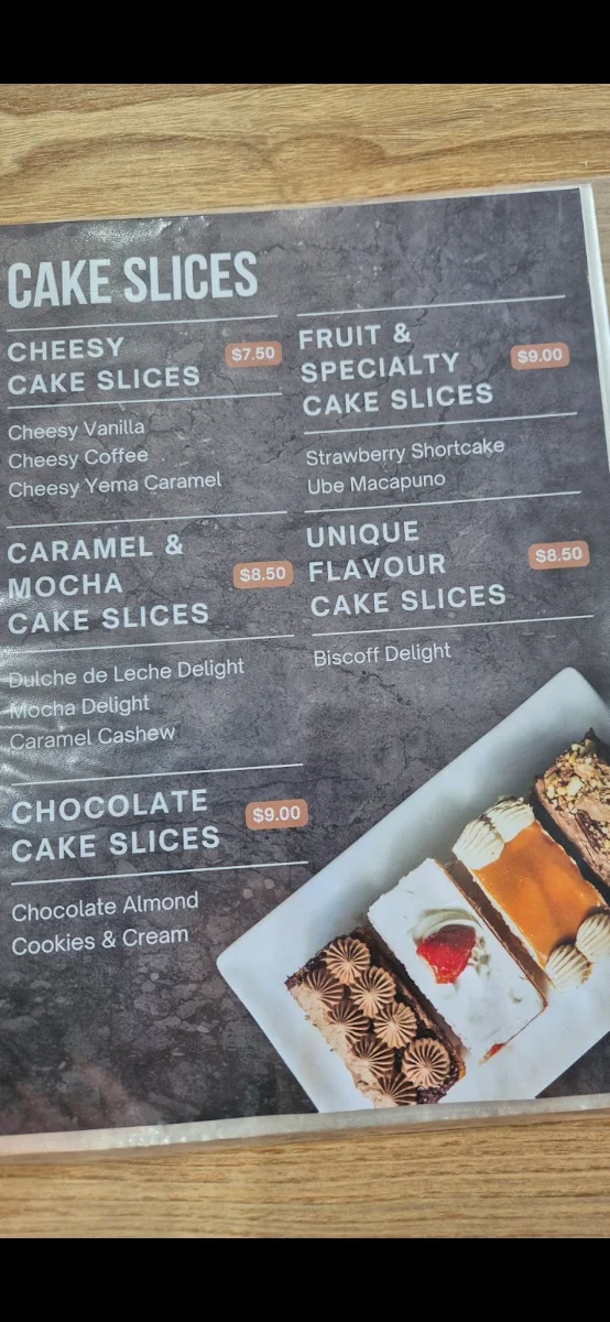 Menu, Fusionlicious Cafe