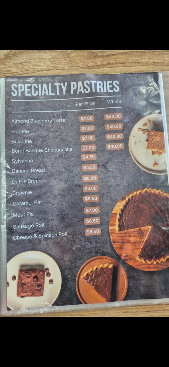 Menu, Fusionlicious Cafe