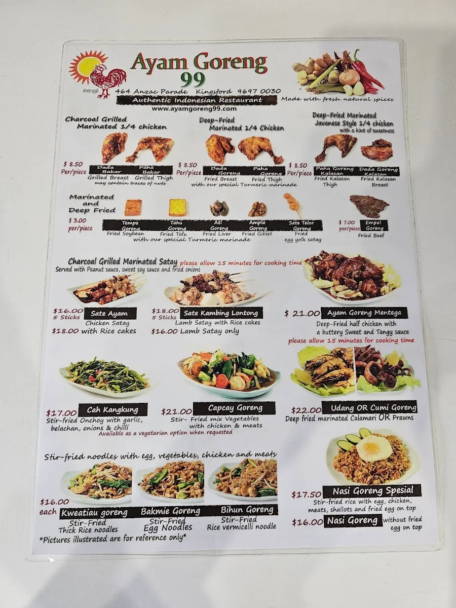 Menu, Ayam Goreng 99