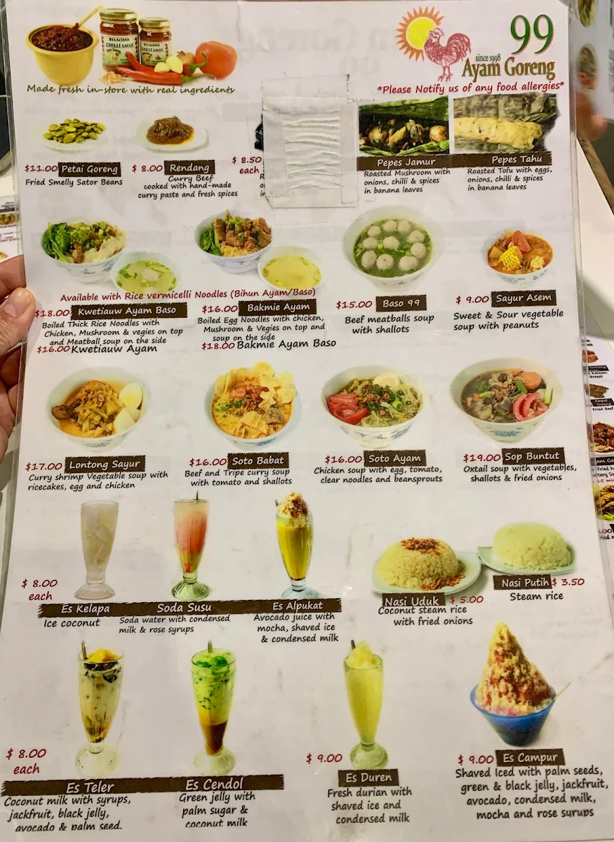 Menu, Ayam Goreng 99