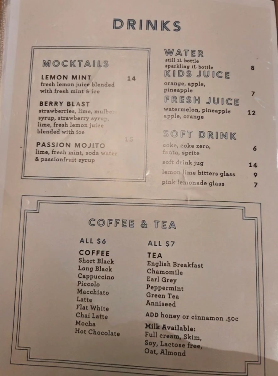 Menu, Jbeil Cuisine Enfield