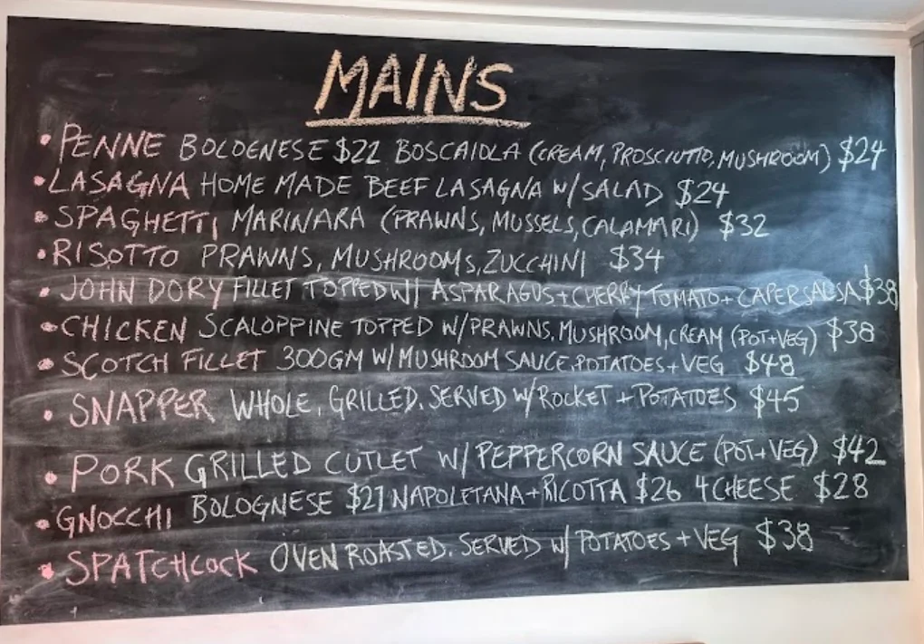 Menu, Ciao Cucina