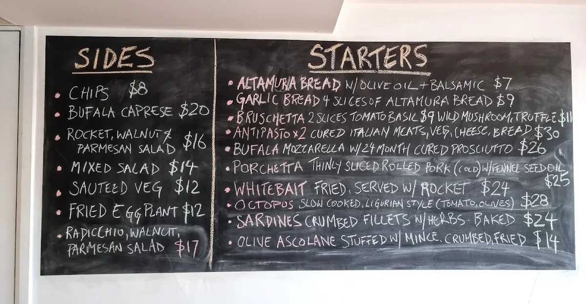 Menu, Ciao Cucina