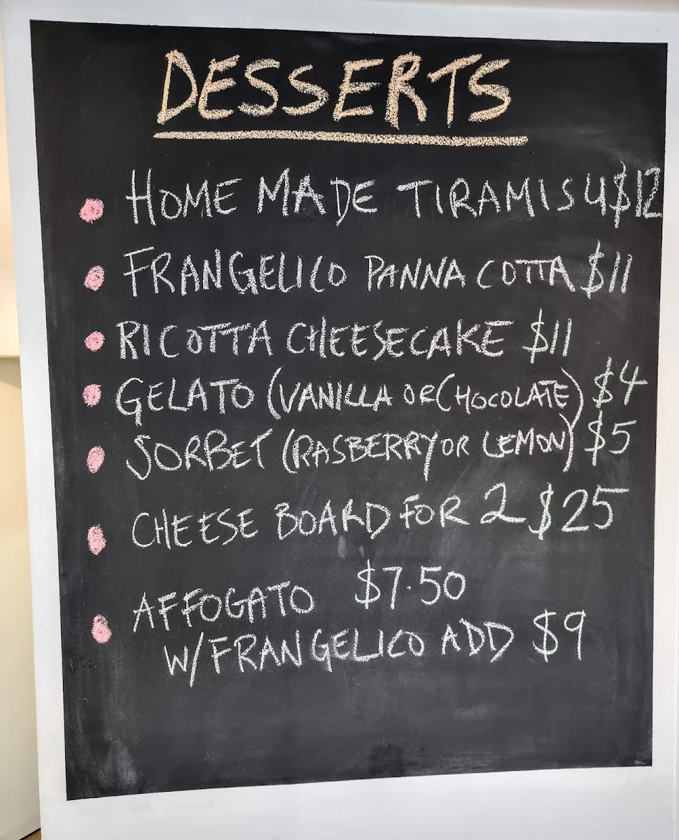 Menu, Ciao Cucina