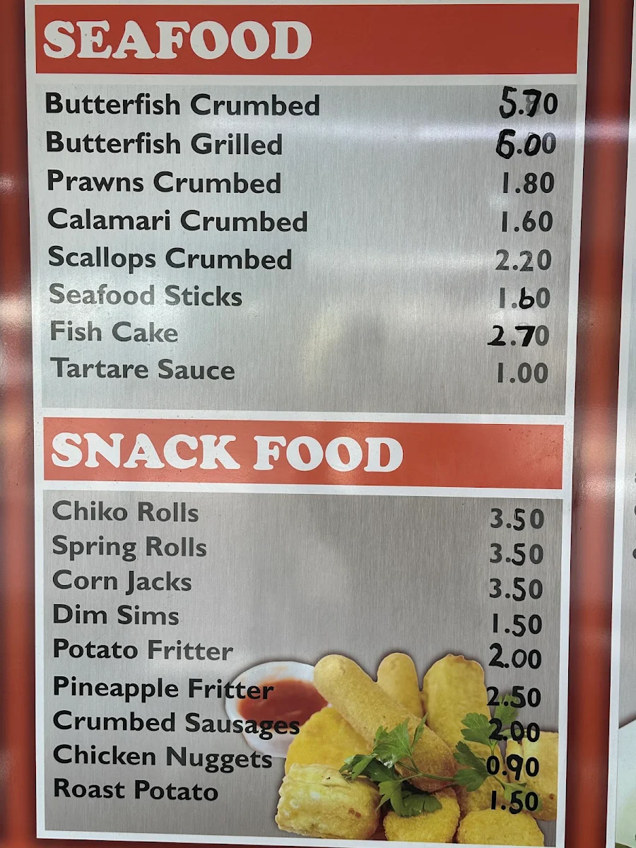 Menu, Chicken Plaza