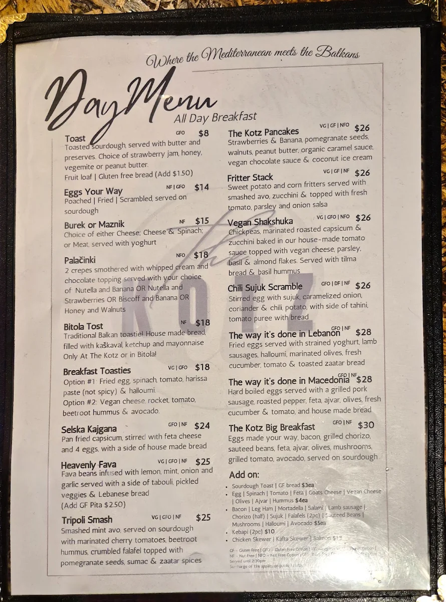 Menu photo 1