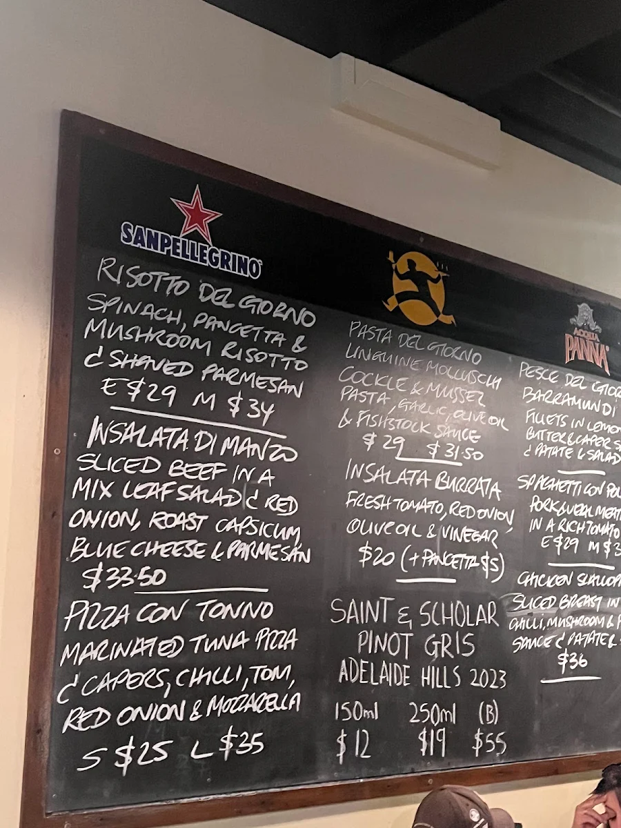 Menu, Amalfi Pizzeria Ristorante