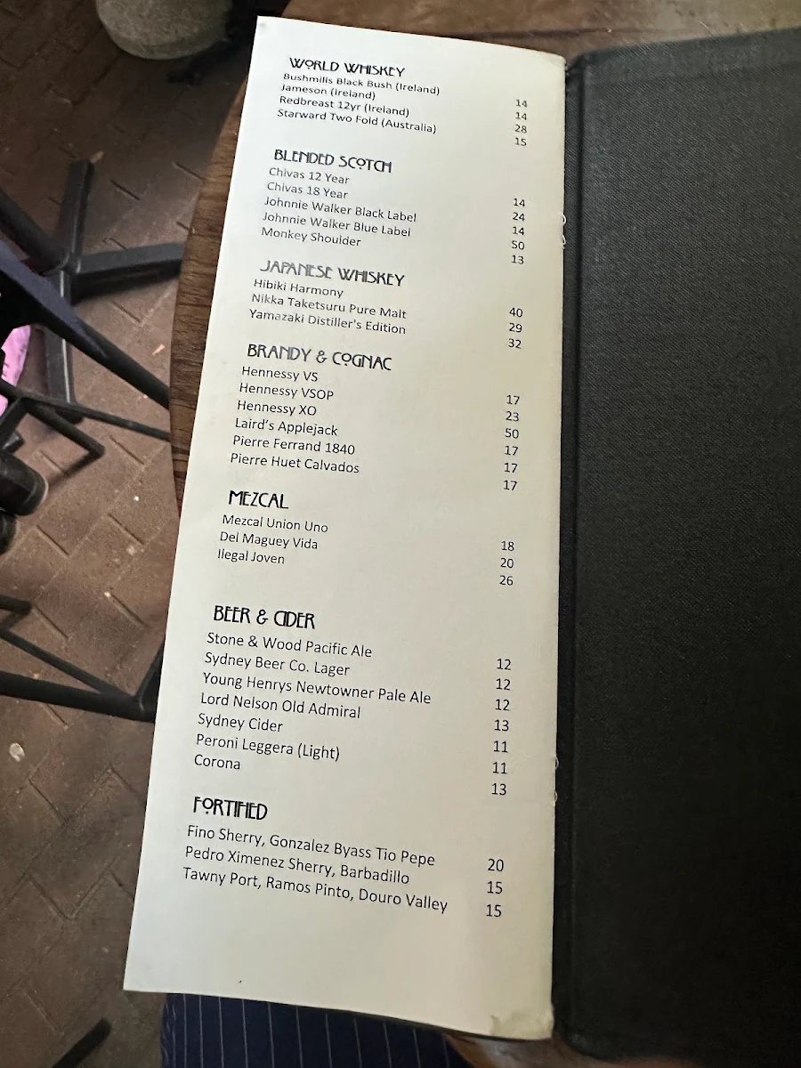 Menu, Psychic