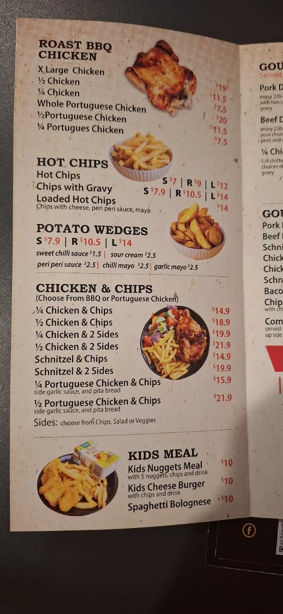 Menu, Phat chicken Glendale