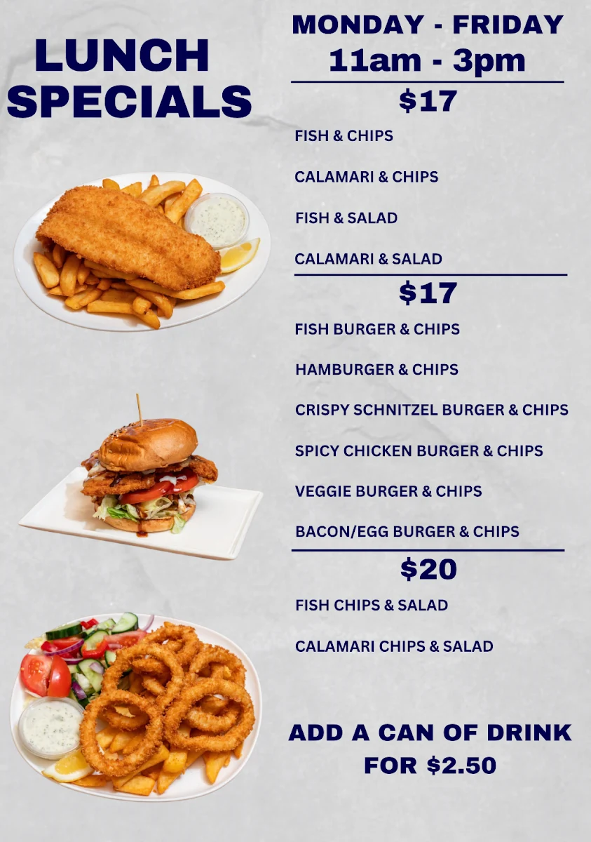 Menu, Fish's Seafood Market
