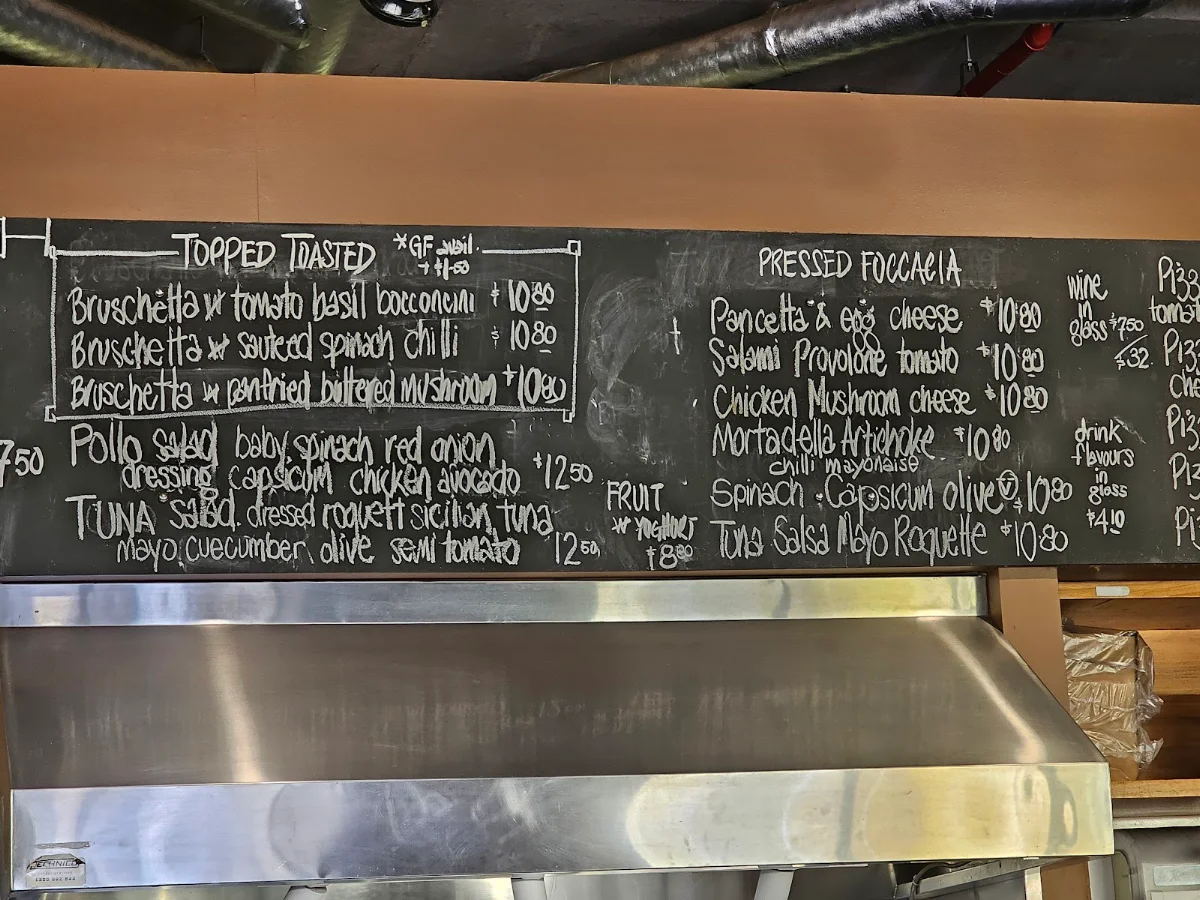Menu, Nano Café