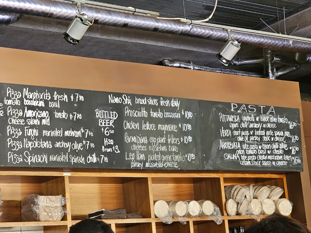 Menu, Nano Café