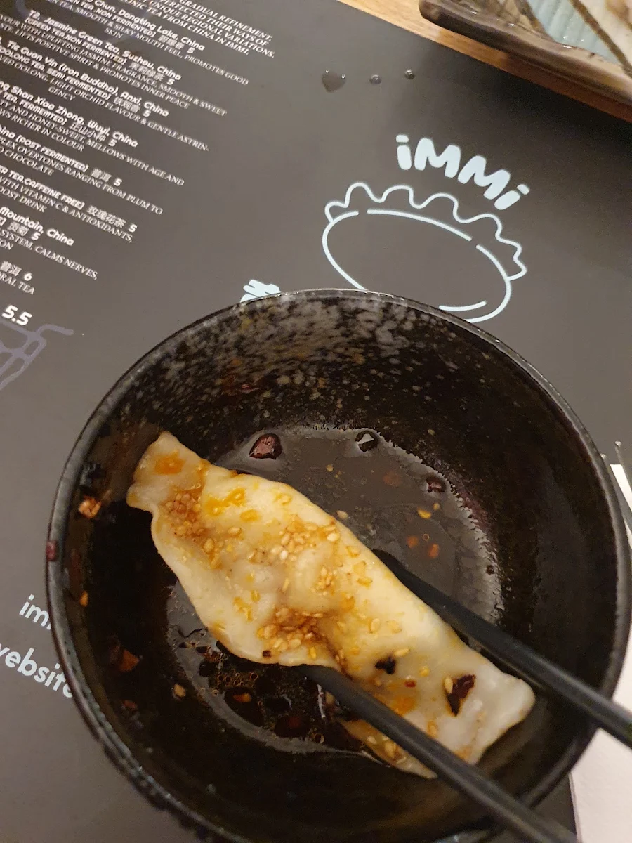 Menu, IMMI Dumpling Bar