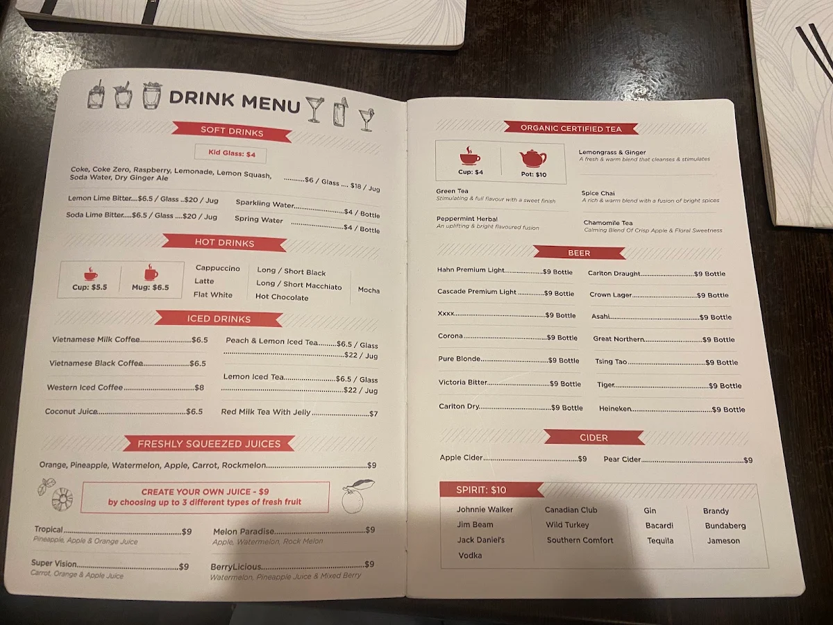 Menu, Mr Bun Mi