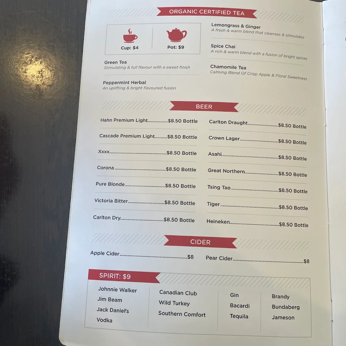 Menu, Mr Bun Mi