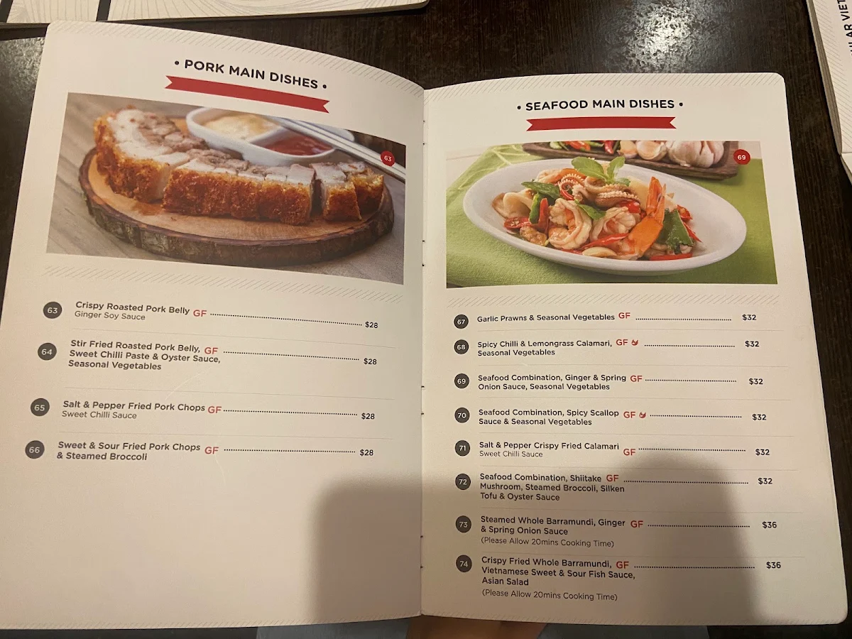Menu, Mr Bun Mi