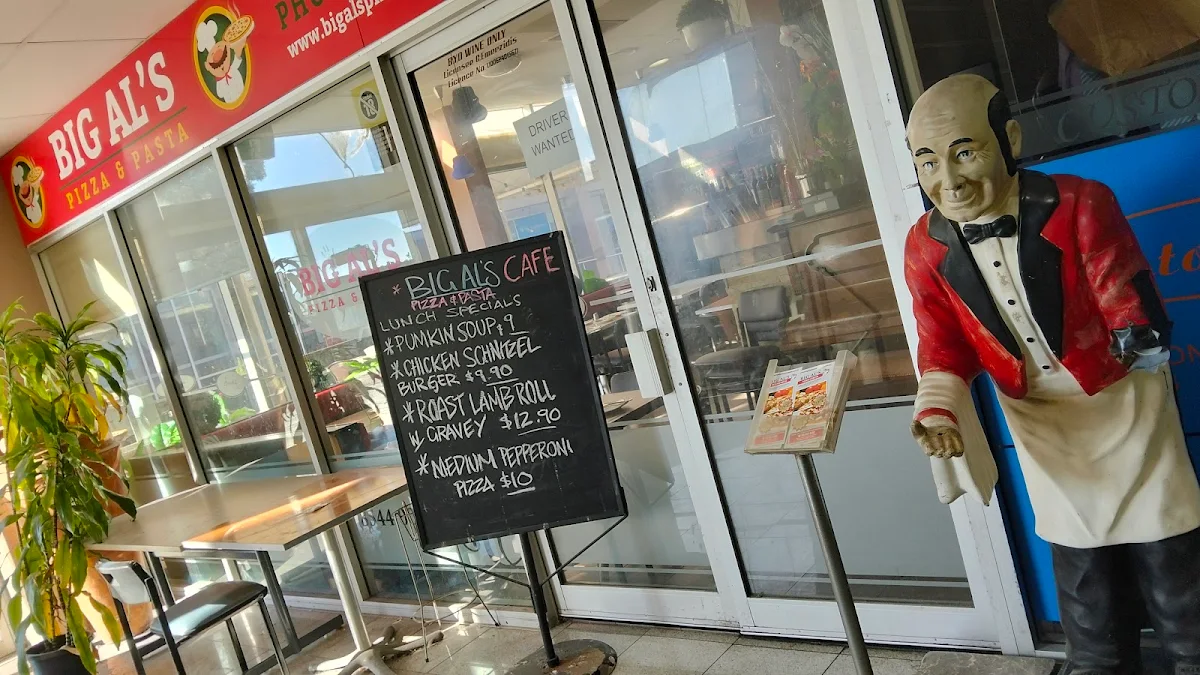Menu, Big Al's Pizza & Pasta
