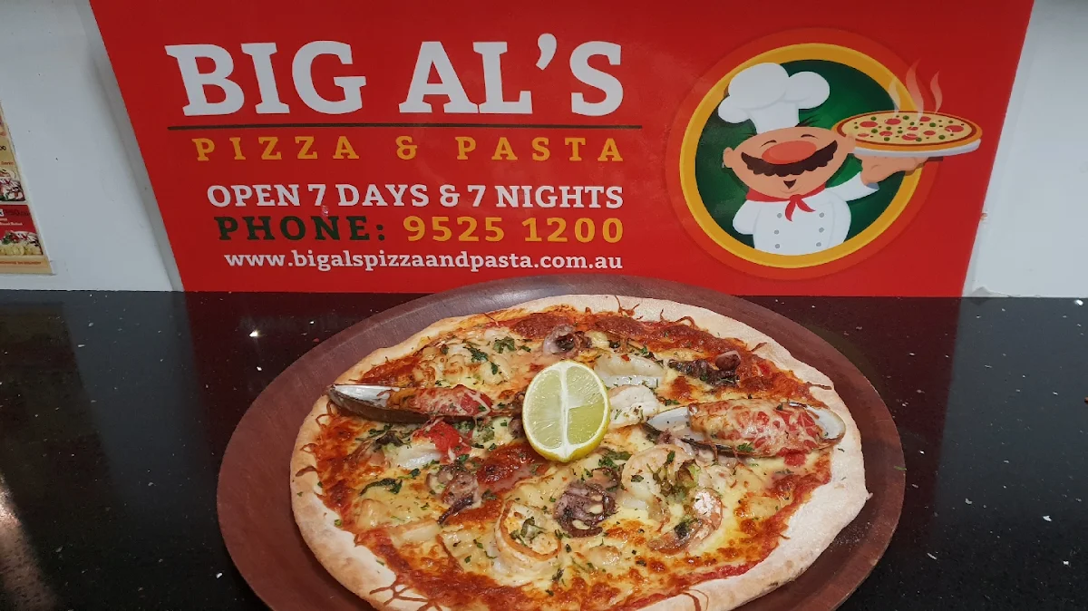 Menu, Big Al's Pizza & Pasta