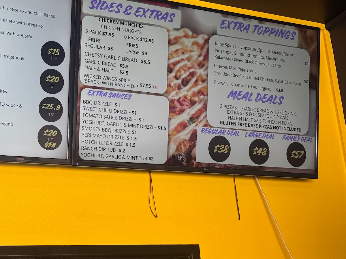 Menu, Ofano's Pizza Mansfield