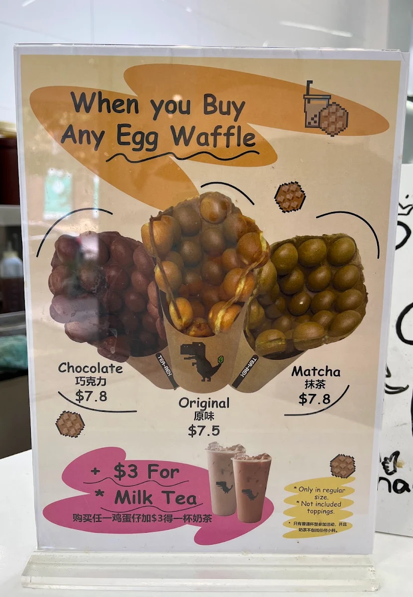 Menu, Tea- Rex