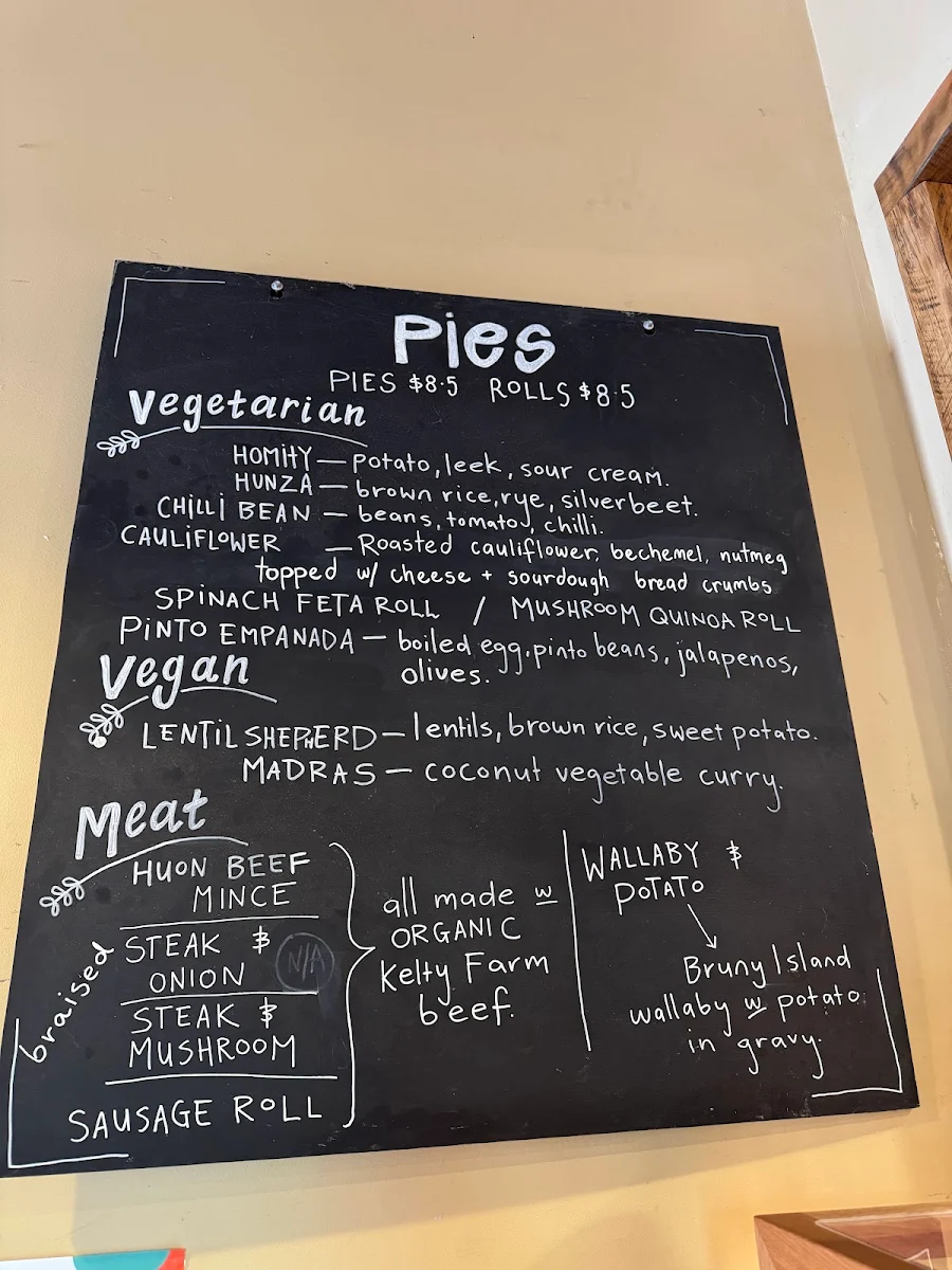 Menu, Summer Kitchen Bakery