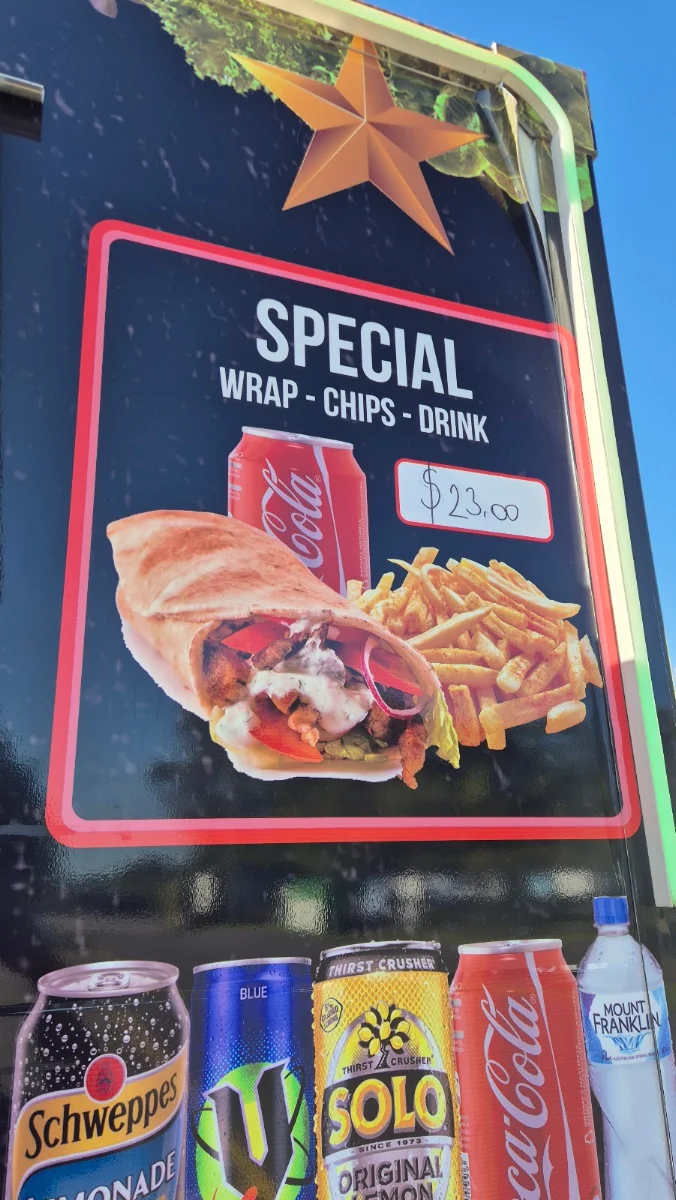 Menu, Mustis Kebabs