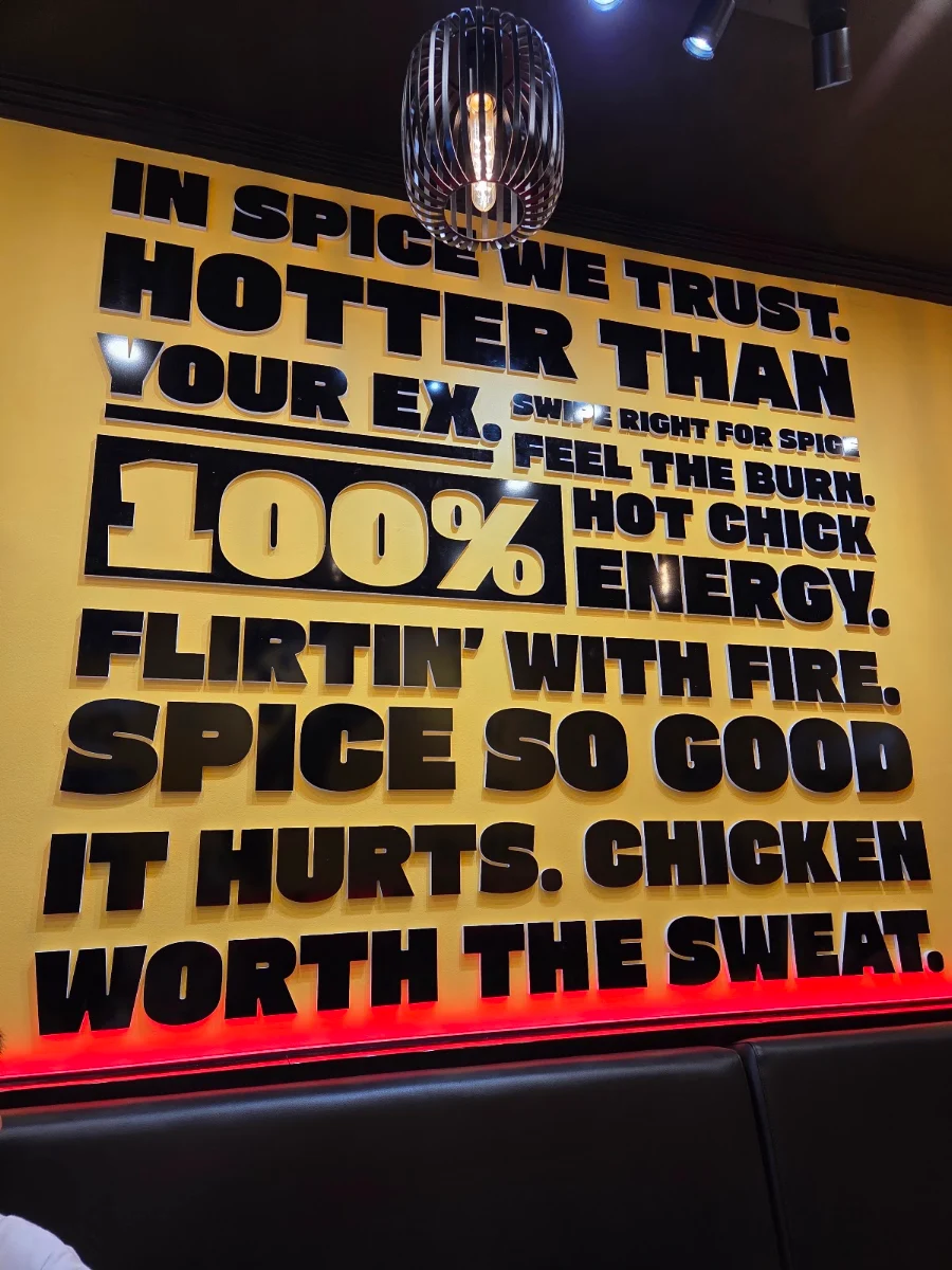 Menu, Spicy Chick Glenelg ( halal certified)